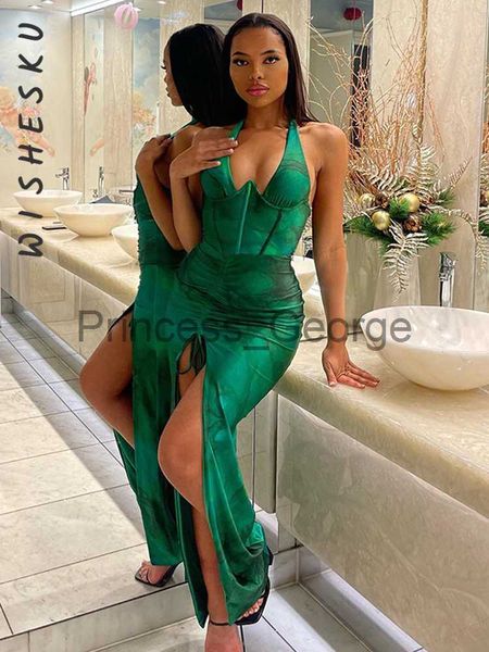 party dresses halter sleeveless corset maxi dress women backless drawstring high split robe 2023 summer night club fairy grunge clothes x062, White;black
party dresses halter sleeveless corset maxi dress women backless drawstring high split robe 2023 summer night club fairy grunge clothes x062, White;black