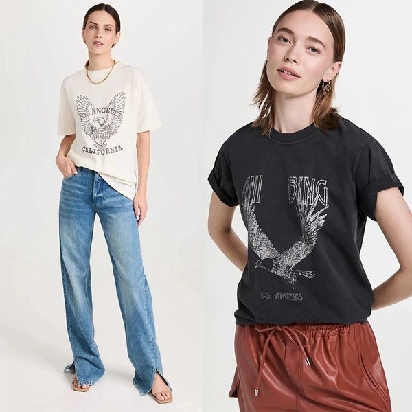 2023ss new designer t shirt summer cotton pullover print anines fried snowflake color washing beach tee women black bings fashion short-slee, White
2023ss new designer t shirt summer cotton pullover print anines fried snowflake color washing beach tee women black bings fashion short-slee, White