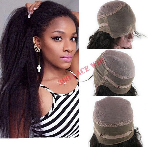 kinky straight 360 lace wig 130 density brazilian virgn italian coarse yaki 360 full lace wigs with baby hair glueless wig for wo3933362, Black;brown
kinky straight 360 lace wig 130 density brazilian virgn italian coarse yaki 360 full lace wigs with baby hair glueless wig for wo3933362, Black;brown