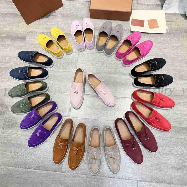 designer women shoes suede leathe loafers lp flats fashion summer women charms embellished walk shoe with box, Black
designer women shoes suede leathe loafers lp flats fashion summer women charms embellished walk shoe with box, Black