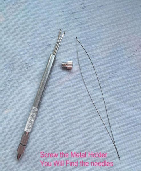 1 set hair extension tools knitting needles new 3x hooking ventilating alum pulling needle holder kit for micro ring tool1733930
1 set hair extension tools knitting needles new 3x hooking ventilating alum pulling needle holder kit for micro ring tool1733930