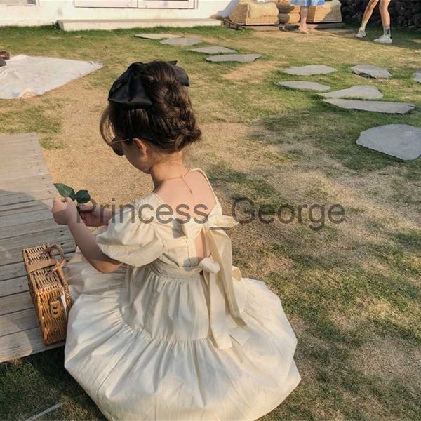 party dresses girls beige dress summer temperament lace square collar backless princess dress 37 years children daily casual clothes outfits, White;black
party dresses girls beige dress summer temperament lace square collar backless princess dress 37 years children daily casual clothes outfits, White;black