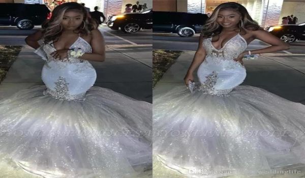 glitter silver v neck mermaid prom dresses spaghetti sleeveless african long puffy formal evening gowns graduation party dres7397882, Black
glitter silver v neck mermaid prom dresses spaghetti sleeveless african long puffy formal evening gowns graduation party dres7397882, Black
