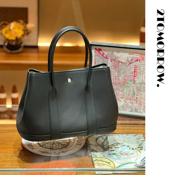 h home designer party garden shoulder bags online shop 36cm original togo calf leather black bag with real logo
h home designer party garden shoulder bags online shop 36cm original togo calf leather black bag with real logo