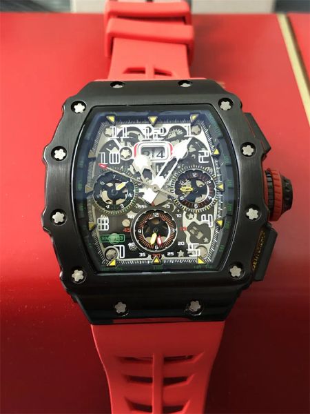 montre de luxe fully automatic movement watch rm5003 luminous dial pointer 45x50x16mm deep waterproof stainless steel case watch, Slivery;brown
montre de luxe fully automatic movement watch rm5003 luminous dial pointer 45x50x16mm deep waterproof stainless steel case watch, Slivery;brown
