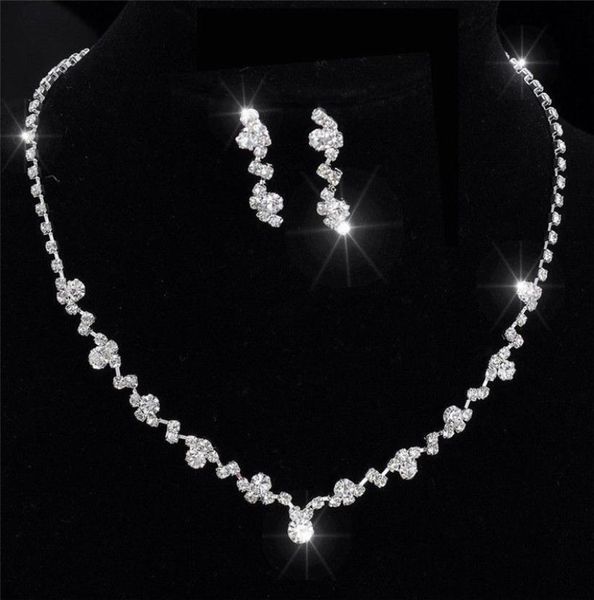 silver bridesmaid crystal necklace earrings set wedding bridal jewelry xbuk7450038, White
silver bridesmaid crystal necklace earrings set wedding bridal jewelry xbuk7450038, White