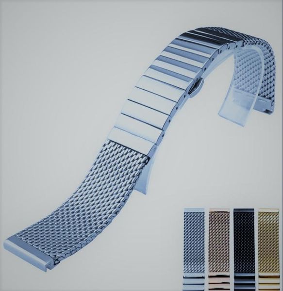 heartbeat fashion collection milanese mesh strap portofino solid stainless steel strap double press butterfly clasp 18 20 22 24mm9483507, Black;brown
heartbeat fashion collection milanese mesh strap portofino solid stainless steel strap double press butterfly clasp 18 20 22 24mm9483507, Black;brown