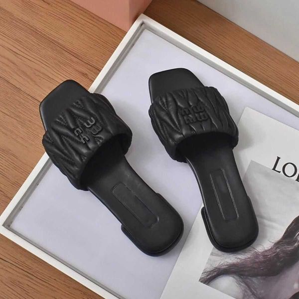 sandals mius beach shoes women slide family designer slippers women's summer new pleated sheepskin soft fashion outwear holiday flat he
sandals mius beach shoes women slide family designer slippers women's summer new pleated sheepskin soft fashion outwear holiday flat he