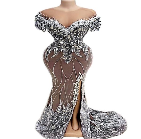 2021 plus size arabic aso ebi luxurious beaded crystals prom dresses sheer neck mermaid evening formal party second reception gown3718811, Black
2021 plus size arabic aso ebi luxurious beaded crystals prom dresses sheer neck mermaid evening formal party second reception gown3718811, Black