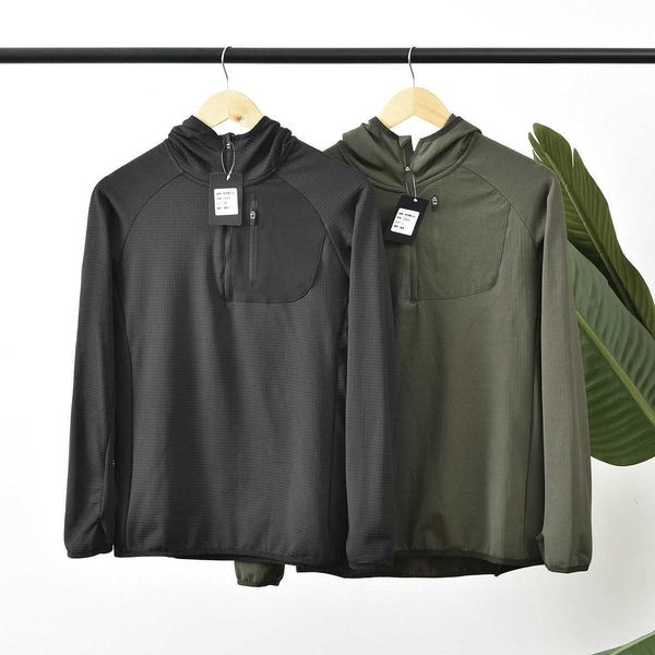 small single machine outdoor series spring autumn and winter men's sports leisure fleece jacket with four side elastic hooded sweater, Black
small single machine outdoor series spring autumn and winter men's sports leisure fleece jacket with four side elastic hooded sweater, Black