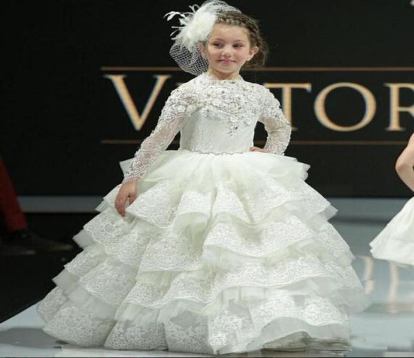 white princess girls pageant gowns long sleeves lace tiered flower girl dresses for wedding baby girls birthday party dress custom2561099, White;red
white princess girls pageant gowns long sleeves lace tiered flower girl dresses for wedding baby girls birthday party dress custom2561099, White;red
