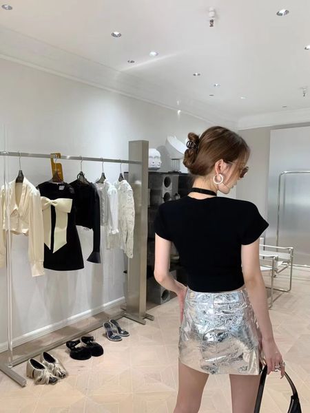 hollow short knit sense small female spring/summer 2023 new spice girls halter short sleeve t-shirt, White
hollow short knit sense small female spring/summer 2023 new spice girls halter short sleeve t-shirt, White