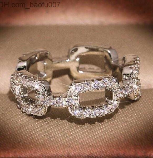 band rings fashion brand designer rings for women shining crystal ring jewelry with cz diamond stone z230629, Silver
band rings fashion brand designer rings for women shining crystal ring jewelry with cz diamond stone z230629, Silver