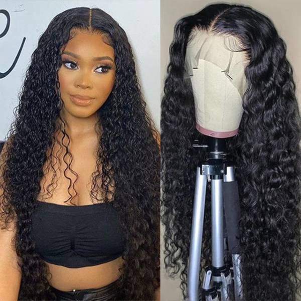 deep wave wig closure lace front human hair wigs pre plucked glueless deep wave frontal wig remy brazilian hair, Black;brown
deep wave wig closure lace front human hair wigs pre plucked glueless deep wave frontal wig remy brazilian hair, Black;brown