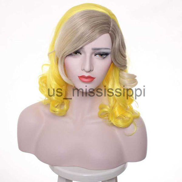 cosplay wigs lady gaga wig yellow blonde mixed synthetic hair cosplay wig halloween party costume wigs wig cap x0630, Black
cosplay wigs lady gaga wig yellow blonde mixed synthetic hair cosplay wig halloween party costume wigs wig cap x0630, Black