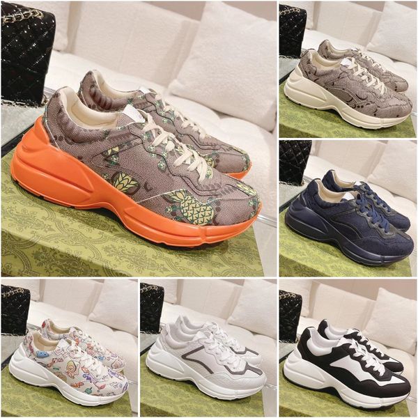 new animal print rhyton sneaker designer classics men women casual dad shoes run sneaker leather rubber high-quality sneaker size 35-45, Black
new animal print rhyton sneaker designer classics men women casual dad shoes run sneaker leather rubber high-quality sneaker size 35-45, Black