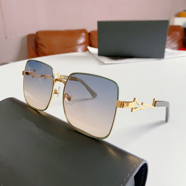 men's sunglasses logo y large frame metal glasses female designer sl uv resistant sunglasses, White;black
men's sunglasses logo y large frame metal glasses female designer sl uv resistant sunglasses, White;black