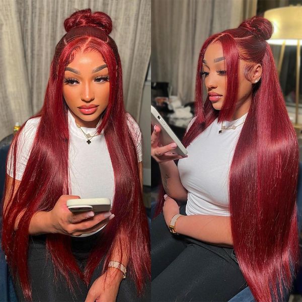 new product 180% straight hair lace front wig human hair wigs 99j burgundy pre-plucked colored 13x4 lace front human wigs for women, Black;brown
new product 180% straight hair lace front wig human hair wigs 99j burgundy pre-plucked colored 13x4 lace front human wigs for women, Black;brown