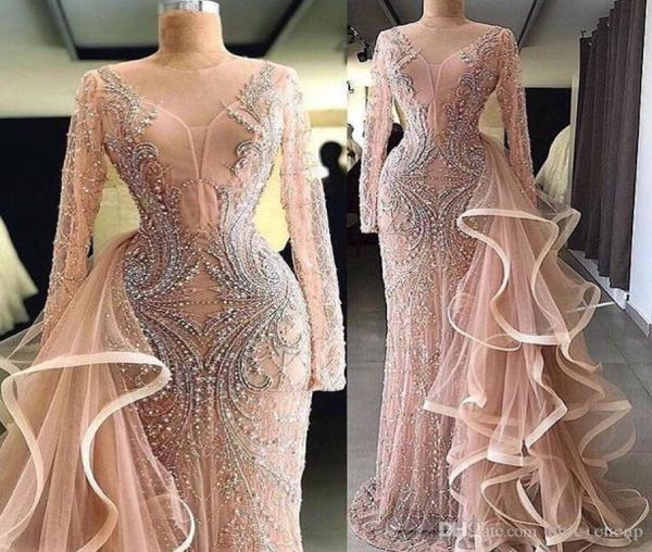champagne luxurious beaded evening dresses detachable train real pictures long sleeves mermaid prom dresses pageant formal party g8145312, Black;red
champagne luxurious beaded evening dresses detachable train real pictures long sleeves mermaid prom dresses pageant formal party g8145312, Black;red