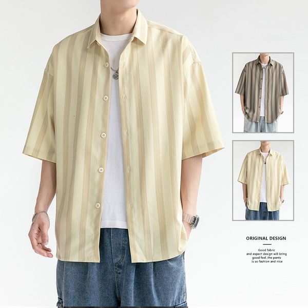 men s dress shirts 2023 summer casual loose fitting men short sleeve shirt fashion polo collar male simple stripe mens large 230629, White;black
men s dress shirts 2023 summer casual loose fitting men short sleeve shirt fashion polo collar male simple stripe mens large 230629, White;black
