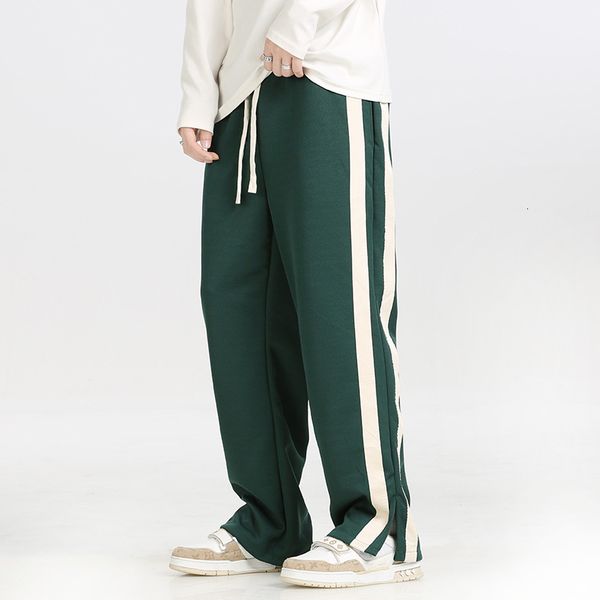 men s jeans striped slit pants spring autumn straight wide leg trousers high street loose casual 2023 fashion men clothing 230629, Blue
men s jeans striped slit pants spring autumn straight wide leg trousers high street loose casual 2023 fashion men clothing 230629, Blue