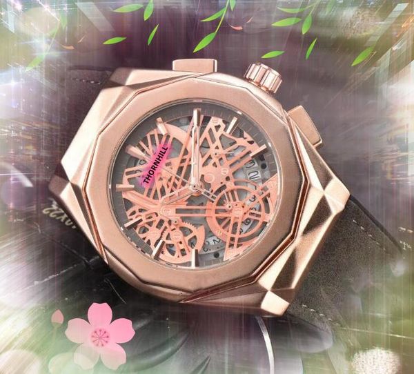 high-end mens hollow skeleton dial designer watches satch 43mm leather belt clock quartz movement chronograph vintage auto date watch relogi, Slivery;brown
high-end mens hollow skeleton dial designer watches satch 43mm leather belt clock quartz movement chronograph vintage auto date watch relogi, Slivery;brown
