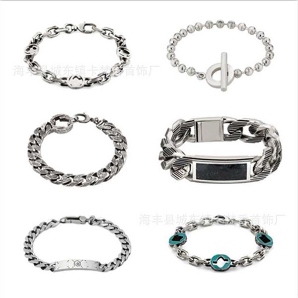 2023 home 925 sterling made of old thai silver fashion male and female elf skull head couple personalized bracelet handicraft, Black
2023 home 925 sterling made of old thai silver fashion male and female elf skull head couple personalized bracelet handicraft, Black