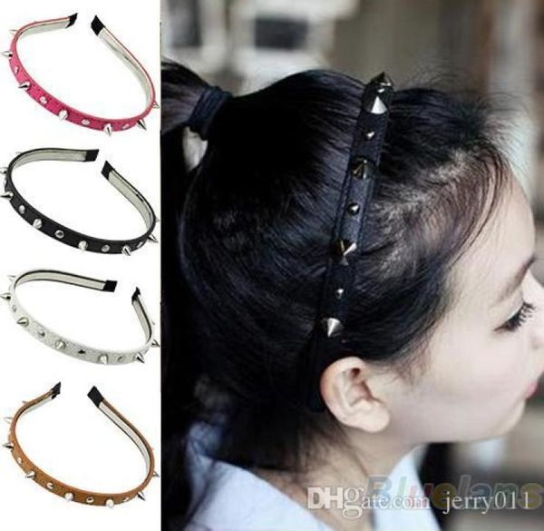 selling 2016 fashion headband spike rivets studded band party punk hair band women accessories 1n414484485, Black;brown
selling 2016 fashion headband spike rivets studded band party punk hair band women accessories 1n414484485, Black;brown