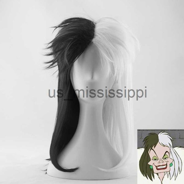cosplay wigs cruella deville de vil half white half black heat resistant hair cosplay costume wig wig cap x0630
cosplay wigs cruella deville de vil half white half black heat resistant hair cosplay costume wig wig cap x0630
