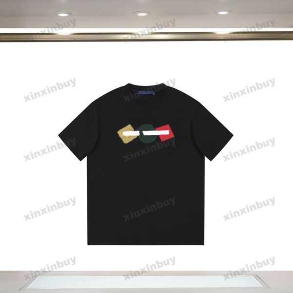 xinxinbuy men designer tee t shirt 23ss chest letter flower embroidery short sleeve cotton women black white apricot xs-l, Black;brown
xinxinbuy men designer tee t shirt 23ss chest letter flower embroidery short sleeve cotton women black white apricot xs-l, Black;brown