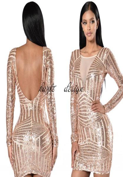 in stock rose gold sequin short cocktail party dresses with long sleeve 2018 low back mini prom occasion dress 286953, Black
in stock rose gold sequin short cocktail party dresses with long sleeve 2018 low back mini prom occasion dress 286953, Black