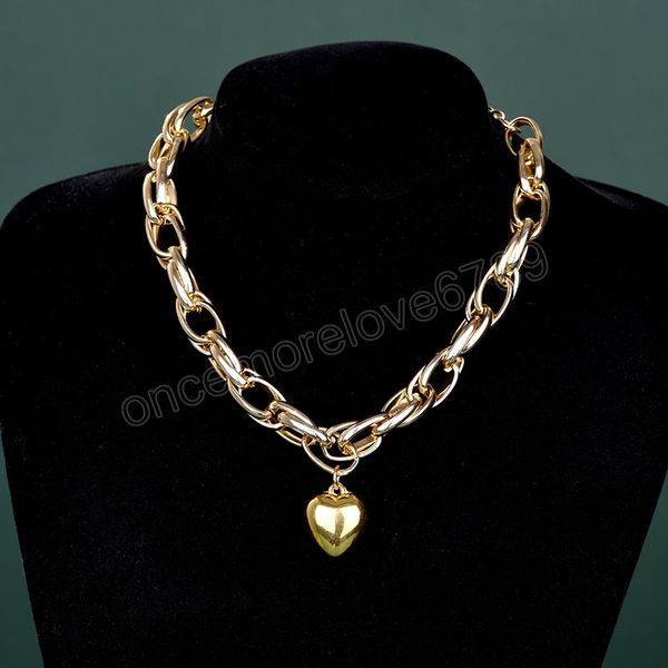 double thick chain collar choker heart pendant necklace for women jewelry gold silver color punk hip hop vintage necklaces gift
double thick chain collar choker heart pendant necklace for women jewelry gold silver color punk hip hop vintage necklaces gift