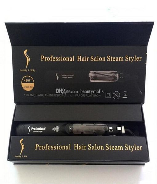 kangroad hair straightener professional hair iron salon steam styler flat irons with ce rosh dhl 2293491, Black
kangroad hair straightener professional hair iron salon steam styler flat irons with ce rosh dhl 2293491, Black