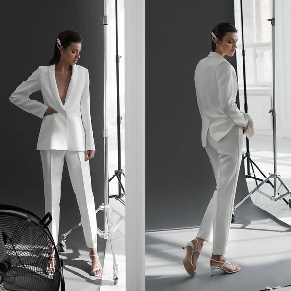 slim fit women white pants suits pleats soft custom made evening party formal birthday wedding wear 2 pieces, Black;red
slim fit women white pants suits pleats soft custom made evening party formal birthday wedding wear 2 pieces, Black;red