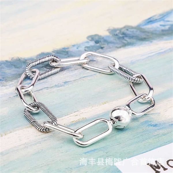 2023 panjiame series pure s925 intertwined diy silver beads me small accessory bracelet, Black
2023 panjiame series pure s925 intertwined diy silver beads me small accessory bracelet, Black