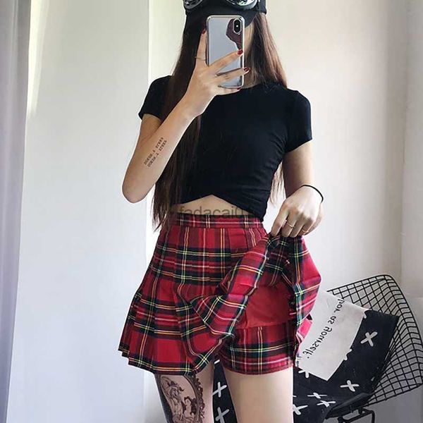 vintage red plaid pleated skirt women y2k mini high waist kawaii skirt female 2021 new summer college style tennis short skirts l230621, Black
vintage red plaid pleated skirt women y2k mini high waist kawaii skirt female 2021 new summer college style tennis short skirts l230621, Black