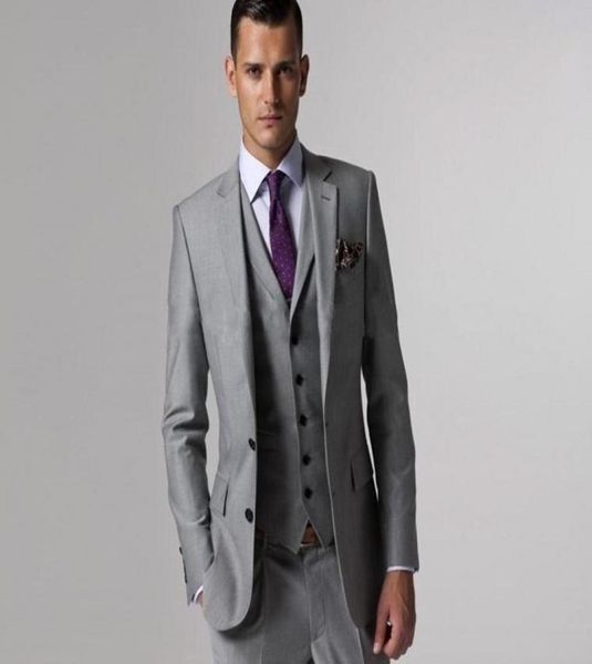 handsome side vent light grey groom tuxedos groomsmen notch lapel man suit wedding men039s blazer suits jacketpantsvest7991054, Black;gray 
handsome side vent light grey groom tuxedos groomsmen notch lapel man suit wedding men039s blazer suits jacketpantsvest7991054, Black;gray