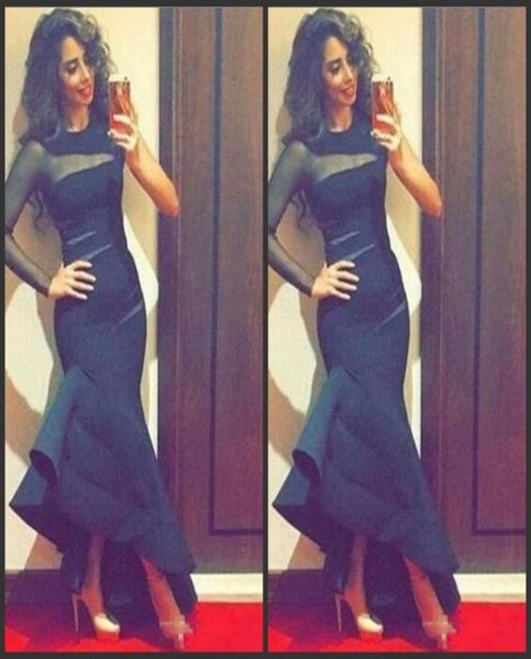 sheer one long sleeves evening gowns high low ruched satin formal party dress south african cocktail dress black mermaid prom dres2899502
sheer one long sleeves evening gowns high low ruched satin formal party dress south african cocktail dress black mermaid prom dres2899502