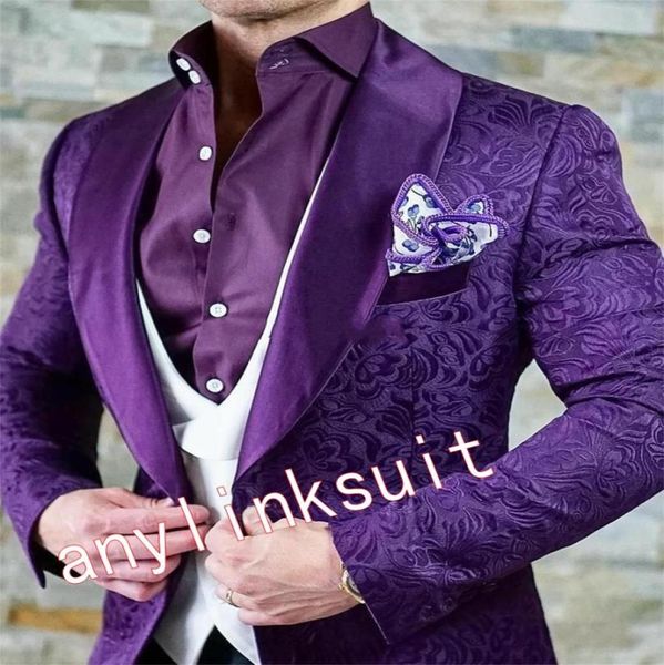 new design one button dark purple paisley wedding men suits shawl lapel three pieces business groom tuxedos jacketpantsvesttie9033022, Black;gray
new design one button dark purple paisley wedding men suits shawl lapel three pieces business groom tuxedos jacketpantsvesttie9033022, Black;gray