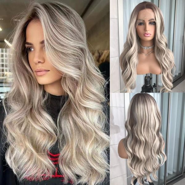 synthetic s long wavy lace front hair for women highlight blonde glueless frontal body wave preplucked daily cosplay 230629, Black
synthetic s long wavy lace front hair for women highlight blonde glueless frontal body wave preplucked daily cosplay 230629, Black