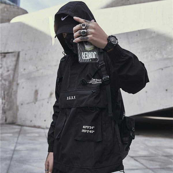 china-chic men's fashion tactics multi pocket workwear coat dark loose cool shock jacket, Black
china-chic men's fashion tactics multi pocket workwear coat dark loose cool shock jacket, Black