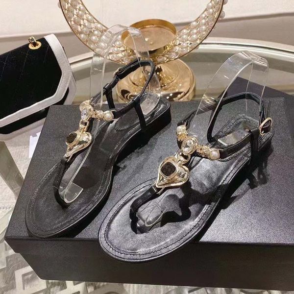luxury designer leather women's sandals summer high heels fashion beach women's slippers-1, Black
luxury designer leather women's sandals summer high heels fashion beach women's slippers-1, Black