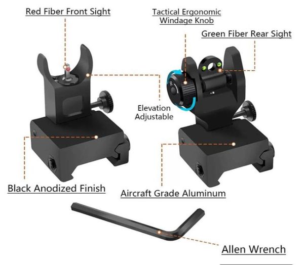 fiber optics flip iron sight front rear sights back up sight tactical fit picatinny weaver railcx3174765
fiber optics flip iron sight front rear sights back up sight tactical fit picatinny weaver railcx3174765