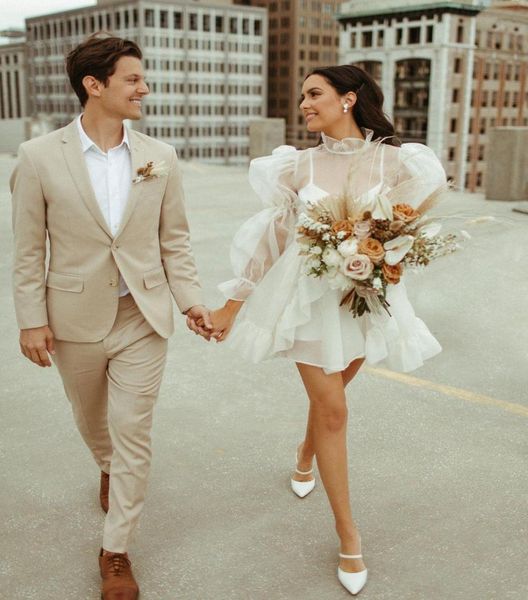 casual design short wedding dresses bridal gowns high neck long puffy sleeve ruffles a line cute mini vestido de noiva outdoor 2023233484, White
casual design short wedding dresses bridal gowns high neck long puffy sleeve ruffles a line cute mini vestido de noiva outdoor 2023233484, White