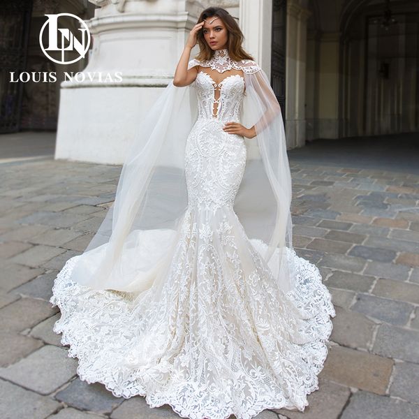 2 in 1 mermaid wedding dress 2023 mit cape applique beading sweetheart romantic dress for bride vestidos de novia, White
2 in 1 mermaid wedding dress 2023 mit cape applique beading sweetheart romantic dress for bride vestidos de novia, White