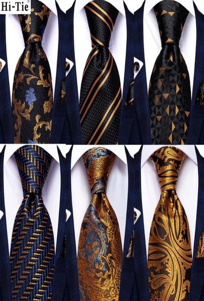 hitie gold black striped paisley silk wedding tie for men fashion design quality hanky cufflinks nicktie set drop bow ties3277473, Black;gray
hitie gold black striped paisley silk wedding tie for men fashion design quality hanky cufflinks nicktie set drop bow ties3277473, Black;gray