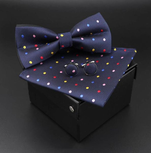 solid polyester dots bowtie handkerchief cufflinks set men fashion butterfly party wedding bowties without box novelty ties1760608, Black;gray
solid polyester dots bowtie handkerchief cufflinks set men fashion butterfly party wedding bowties without box novelty ties1760608, Black;gray