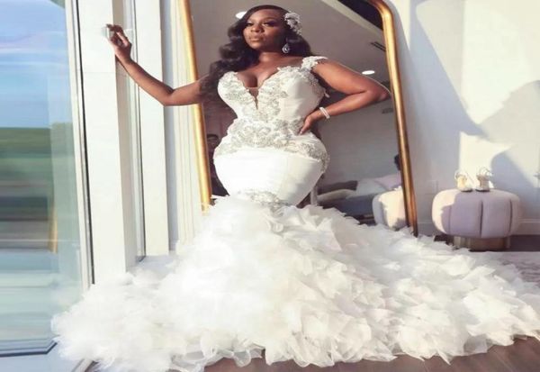african mermaid wedding dress sweetheart ruffle royal train black bride dress beading formal bridal gown plus size pageant1975774, White
african mermaid wedding dress sweetheart ruffle royal train black bride dress beading formal bridal gown plus size pageant1975774, White