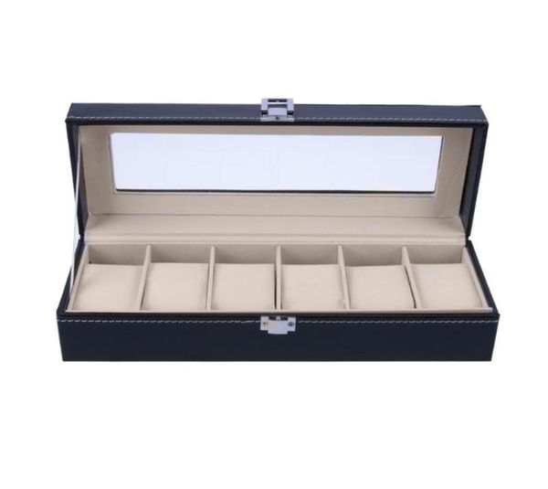 2018 6 slots wrist watch display box jewelry storage organizer with cover watch case jewelry display box1488960, Black;blue
2018 6 slots wrist watch display box jewelry storage organizer with cover watch case jewelry display box1488960, Black;blue