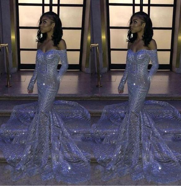 black girl silver sequins offtheshoulder mermaid prom dresses long sleeves sweep train reflective evening gowns bc33068450453
black girl silver sequins offtheshoulder mermaid prom dresses long sleeves sweep train reflective evening gowns bc33068450453